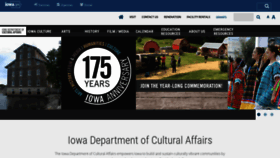 What Iowaculture.gov website looked like in 2021 (3 years ago)