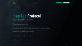 What Insurace.io website looked like in 2021 (3 years ago)