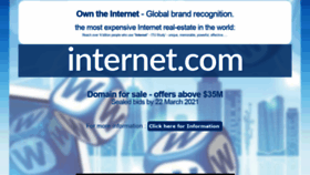 What Internet.com website looked like in 2021 (3 years ago)