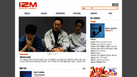 What Izm.co.kr website looked like in 2021 (3 years ago)