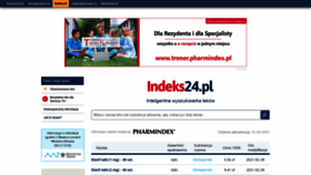 What Indeks24.pl website looked like in 2021 (4 years ago)