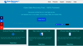 What Icare-recovery.com website looked like in 2021 (3 years ago)