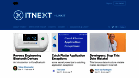 What Itnext.io website looked like in 2021 (3 years ago)