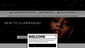 What Illamasqua.com website looked like in 2021 (3 years ago)