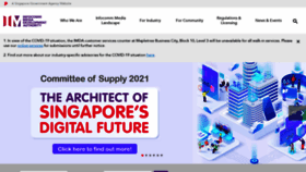 What Imda.gov.sg website looked like in 2021 (3 years ago)