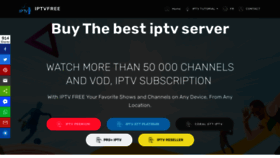 What Iptvfree.vip website looked like in 2021 (3 years ago)