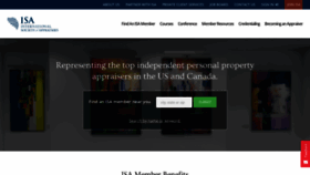 What Isa-appraisers.org website looked like in 2021 (5 years ago)