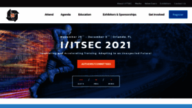 What Iitsec.org website looked like in 2021 (3 years ago)