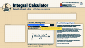 What Integral-calculator.com website looked like in 2021 (3 years ago)