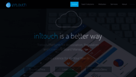 What In1touch.org website looked like in 2021 (5 years ago)