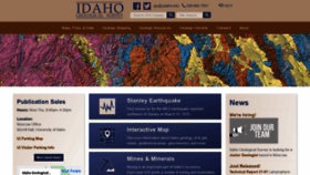 What Idahogeology.org website looked like in 2021 (3 years ago)