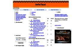 What Infotaxi.org website looked like in 2021 (3 years ago)