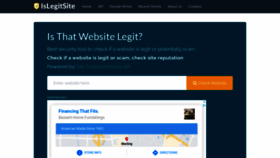 What Islegitsite.com website looked like in 2021 (3 years ago)