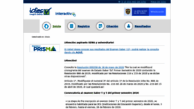 What Icfesinteractivo.gov.co website looked like in 2021 (3 years ago)