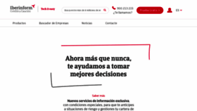 What Iberinform.es website looked like in 2021 (3 years ago)