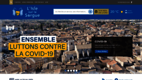 What Islesurlasorgue.fr website looked like in 2021 (3 years ago)