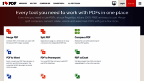 What Ilovepdf.com website looked like in 2021 (3 years ago)