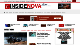 What Insidenova.com website looked like in 2021 (3 years ago)