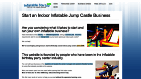 What Inflatablestartup.com website looked like in 2021 (3 years ago)