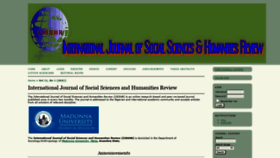 What Ijsshr.com website looked like in 2021 (4 years ago)