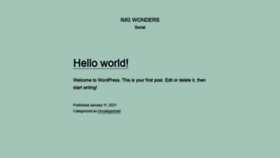 What Imgwonders.com website looked like in 2021 (3 years ago)