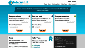 What Internet.nl website looked like in 2021 (3 years ago)