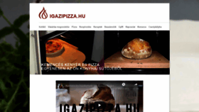What Igazipizza.hu website looked like in 2021 (3 years ago)