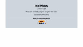 What Intelhistory.net website looked like in 2021 (4 years ago)