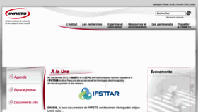 What Inrets.fr website looked like in 2011 (12 years ago)