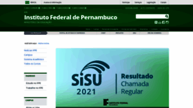 What Ifpe.edu.br website looked like in 2021 (4 years ago)