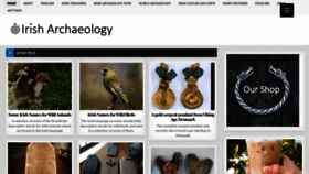What Irisharchaeology.ie website looked like in 2021 (3 years ago)