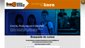 What Inainscripcioncursos.ac.cr website looked like in 2021 (3 years ago)