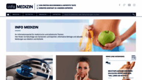 What Infomedizin.de website looked like in 2021 (3 years ago)