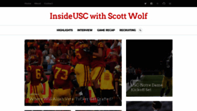 What Insideusc.blog website looked like in 2021 (3 years ago)