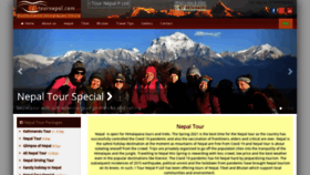 What Itournepal.com website looked like in 2021 (2 years ago)