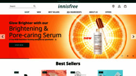 What Innisfree.com website looked like in 2021 (3 years ago)