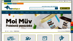 What Internakup.cz website looked like in 2021 (3 years ago)