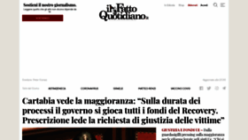 What Ilfattoquotidiano.it website looked like in 2021 (3 years ago)