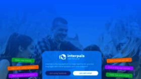 What Interpals.net website looked like in 2021 (2 years ago)