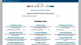 What Ipaddress.com website looked like in 2021 (3 years ago)