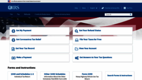 What Irs.gov website looked like in 2021 (3 years ago)