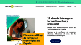 What Imaginaformacion.com website looked like in 2021 (2 years ago)