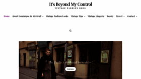 What Itsbeyondmycontrol.com website looked like in 2021 (2 years ago)