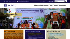 What Iitbhilai.ac.in website looked like in 2021 (2 years ago)