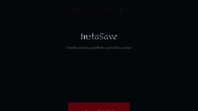 What Instasave.xyz website looked like in 2021 (2 years ago)
