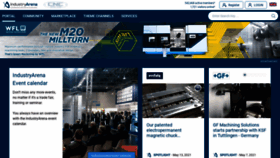 What Industryarena.com website looked like in 2021 (2 years ago)