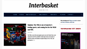 What Interbasket.net website looked like in 2021 (2 years ago)