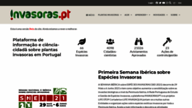 What Invasoras.pt website looked like in 2021 (3 years ago)
