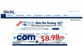 What Idotz.net website looked like in 2021 (4 years ago)
