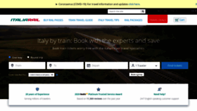 What Italiarail.com website looked like in 2021 (2 years ago)
